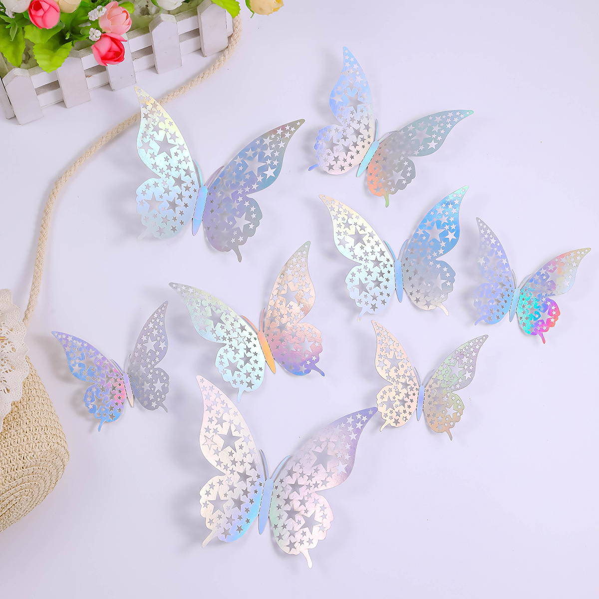 Q mariposa deslumbra 12 colores