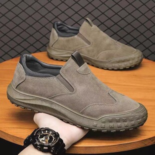 [07 suede] men's casual shoes sneakers cloth shoes non-slip soft-soled men's shoes cloth shoes casual shoes breathable shoes