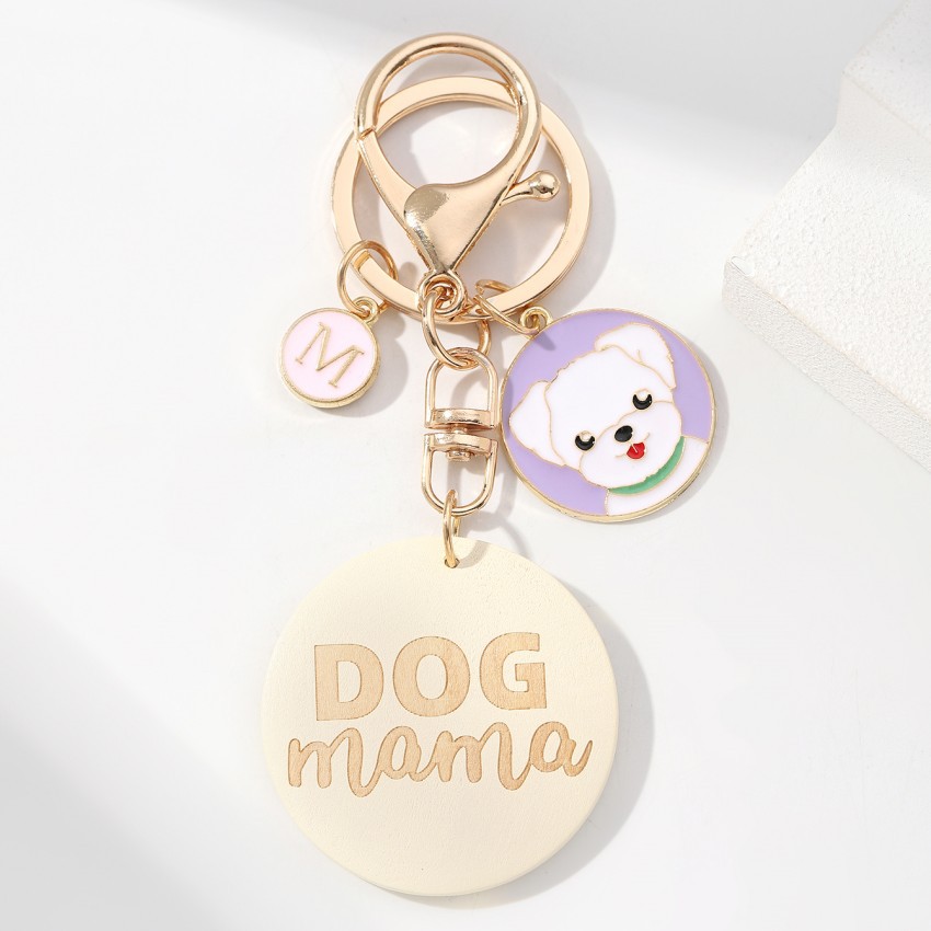 Lindo Letra Perro Madera Unisexo Llaveros display picture 8