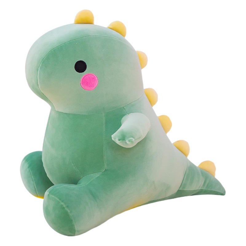Lindo super suave grasa dinosaurio muñeca dormir almohada de peluche juguete de dibujos animados regalo de cumpleaños para niñas transfronteriza al por mayor