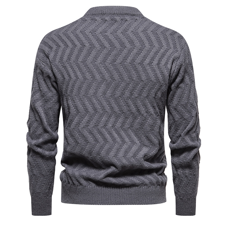 Women's Sweater Twisted Flower Round Neck Solid Colour Pullover_voghion.com