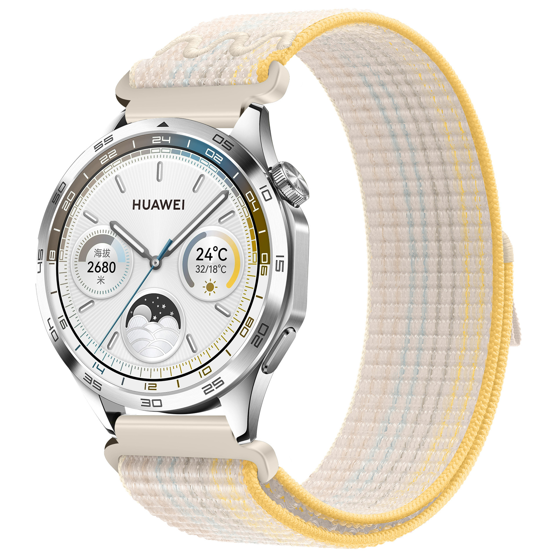 Huawei gt5/4 シーズンガーゼ時計ストラップ Samsung watch7/6 ユニバーサルベルクロループナイロン時計ストラップに適しています。