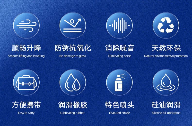 Car Window Lubricant, Car Door Lift Glass Noise Elimination, Car Sunroof Track Cleaning and Maintenance Agent