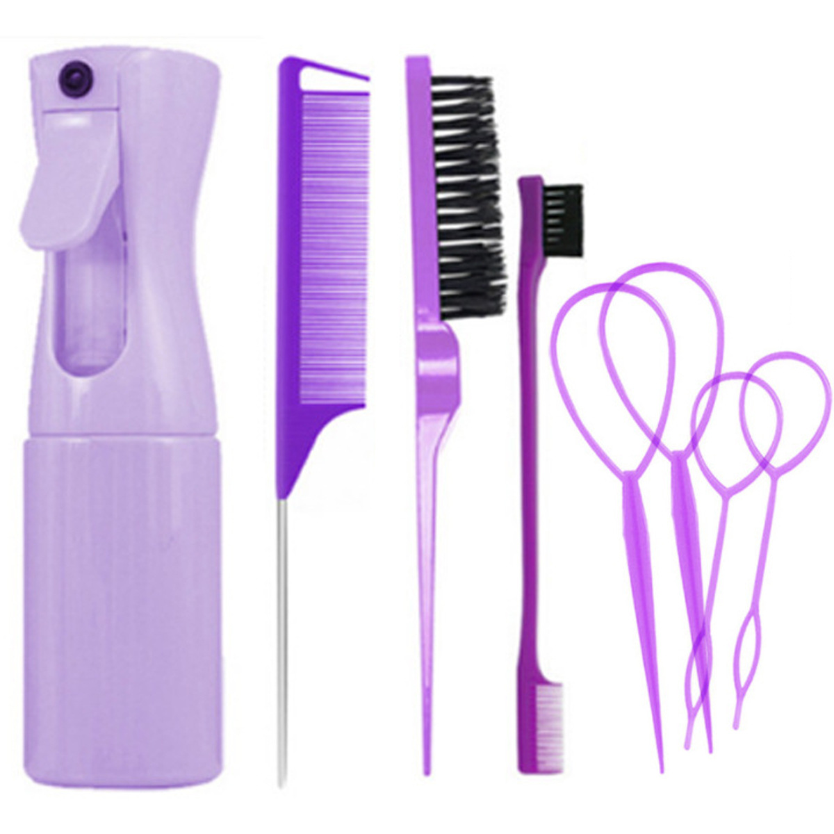 TMEU transfronterizo Xyin Hairdresser Set Spray Botella Pein Pein Cepillo de cejas Hair Styling Set Home TIKTOK