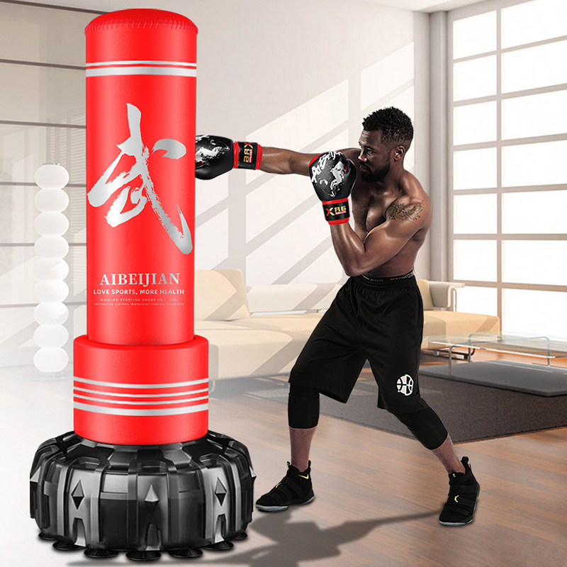 Aibijian fabricante venta directa saco de boxeo pu hogar vaso saco de arena entrenamiento de taekwondo para niños columna de boxeo.