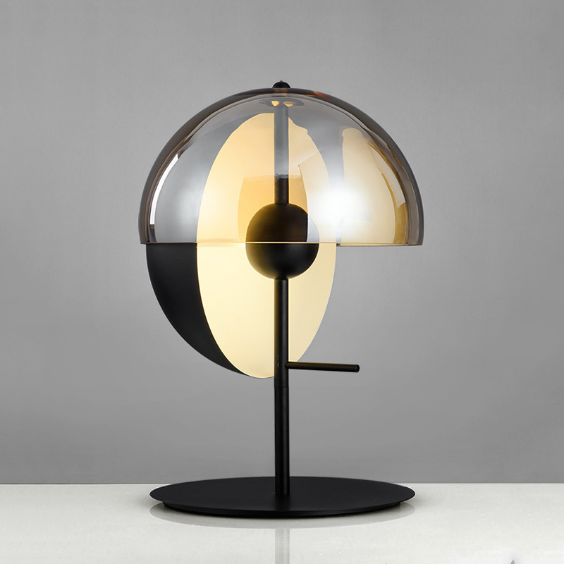 Nordic Art Table Lamp Creative Designer Model Room Personalized Hemisphere Round Living Room Bedroom Decorative Bedside Lamp