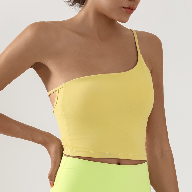 comercio exterior chaleco de yoga transfronterizo mujer belleza con cojín de pecho de alta elasticidad deportiva de secado rápido acondicionamiento físico chaqueta de baile