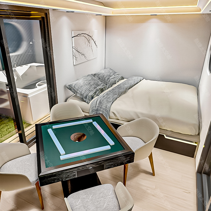 Rongjie Space cápsula casa móvil almacén de manzana de doble capa sala de actividades oficina al aire libre área escénica habitación de familia sala de sol