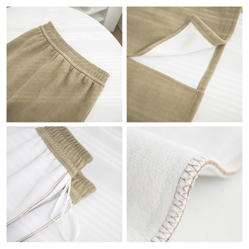 メイラードサンセットスカート2025秋冬新作ベルベット厚みのあるスリットヒップスカートドレープミドル丈スカート女性用