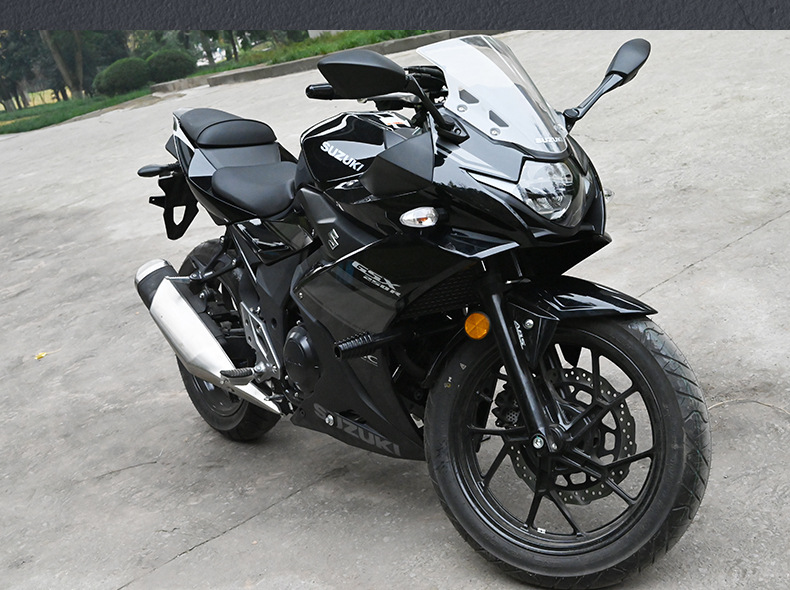 Suitable for Haojue Suzuki Gsx250R Motorcycle Crash Guard, Anti-Fall Full Surround Bumper, One-Piece Anti-Collision Racing Bar