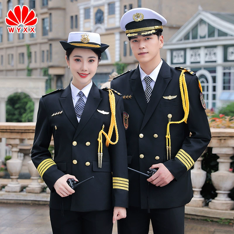 Новый стиль безопасности рабочая одежда костюм мужская осенне-зимняя одежда Униформа безопасности собственности отель изображение пост консьержа одежда рабочая одежда мода