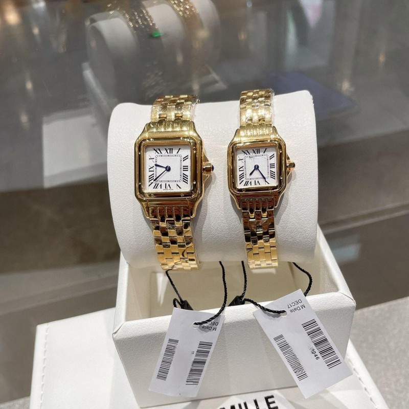 Fashionable classic retro square quartz women's watch stainless…