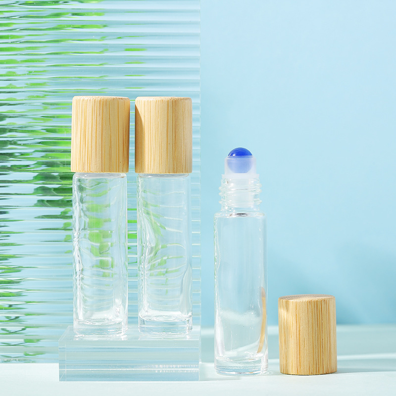 銀脈スポット10ml透明フロストボールボトルカラーガラス脱珠瓶精油香水分注瓶|undefined