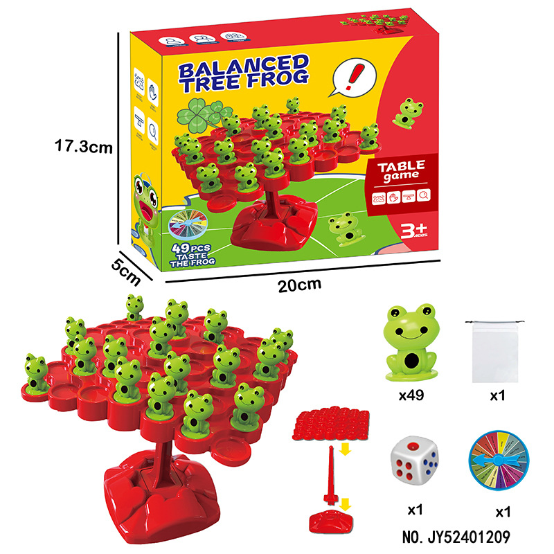 Árbol de equilibrio de rana transfronteriza juegos de mesa de puzzle para niños árbol de equilibrio espacial dobles juguetes de batalla interactivos