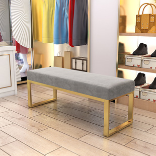 Light luxury situ pads, stools, stools, long board, clothing room, women's clothing shop bedroom sofa bench bed tail stool dining chair