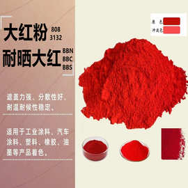 厂家供应大红粉808 3132 油漆涂料用耐晒大红 橡胶塑料用大红色粉