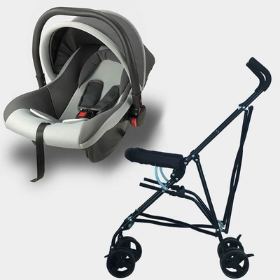 Car child safety seat Portable Car Seat Cotton - gray-basket-model-frame
