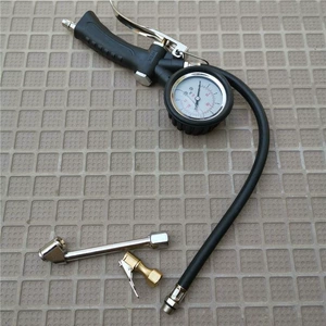 High-precision digital tire pressure gauge with inflation function, car air pressure monitor, and air pump