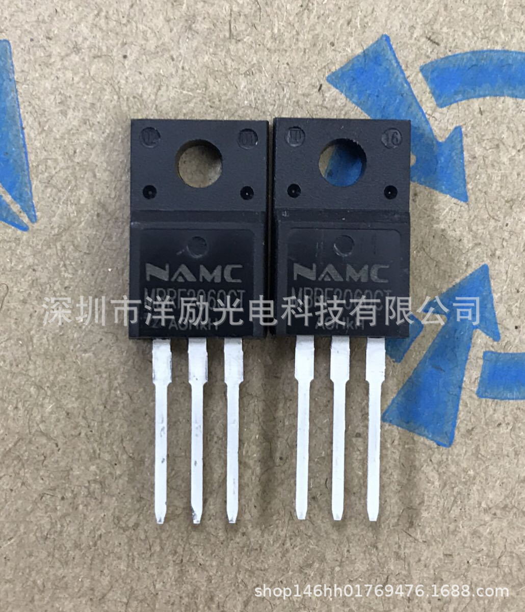 塑封 全新 MBRF2060CT 直插TO-220F 肖特基二极管 20A60V B2060G