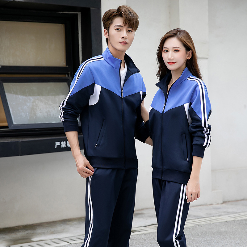 Zhongyuanlang School Uniform Set for Middle and High School Students, College Style, Spring and Autumn Clothing, Age-Reducing Korean Style