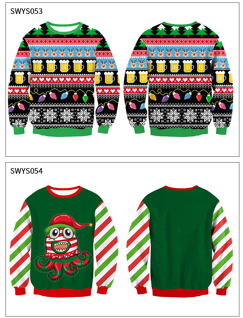 2023 New 3D Digital Print Pullover Sweater SWYS_voghion.com