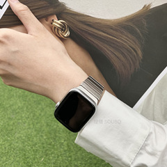 アップル腕時計iwatch10金属ステンレスバンドapplewatch8/7/6/5/4/se気質