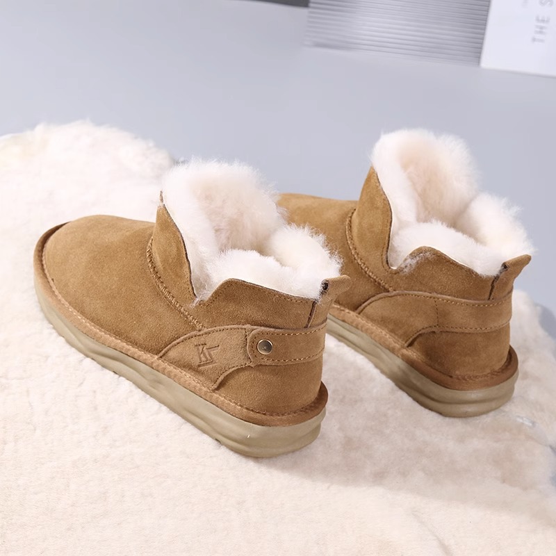 2023 Winter New Network Red Dicke Sohle Hoher Komfort Lässige Kurzarm-Martin-Stiefel mit Plüsch und warmer Isolierung_voghion.com