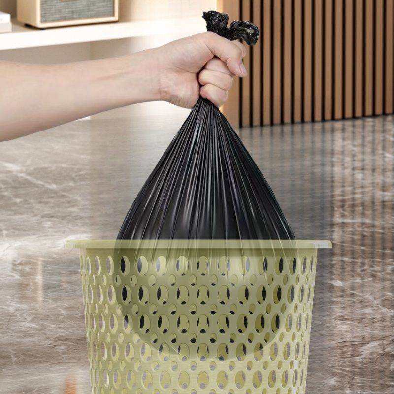 Cesta de almacenamiento hueca pequeña gran capacidad a prueba de fugas a prueba de olor canasta de papel de cocina doméstica sala de estar gruesa basura grande al por mayor