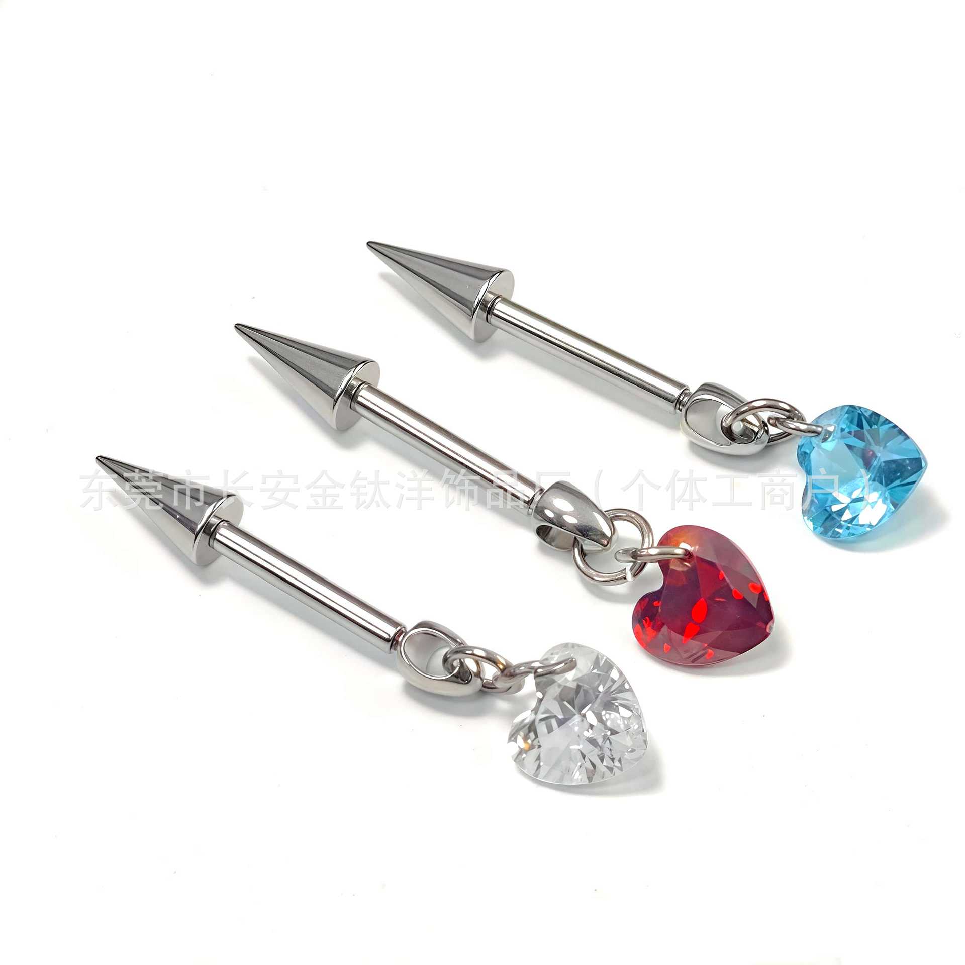 Labret piercing jewelry detail image