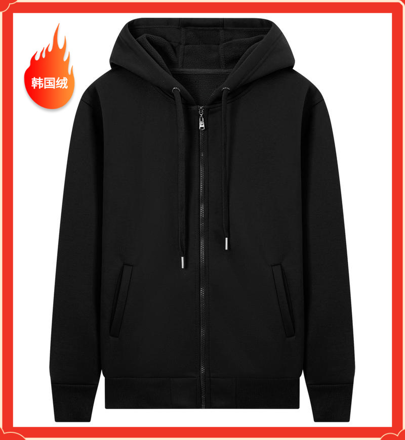 Suéter de algodón personalizado logotipo pesado de vello grueso sombrero personalizado chaqueta con capuchón ropa de trabajo ropa de grupo