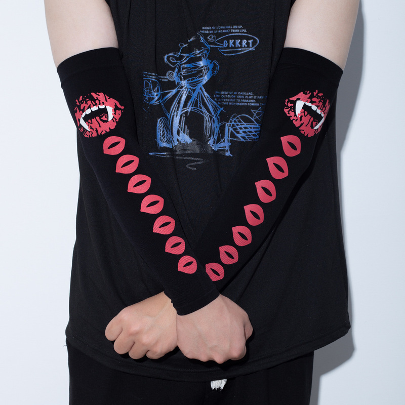 Lolita sun protection gloves women's thin UV protection summer outdoor driving Ice Silk oversleeve protective sleeve riding oversleeve