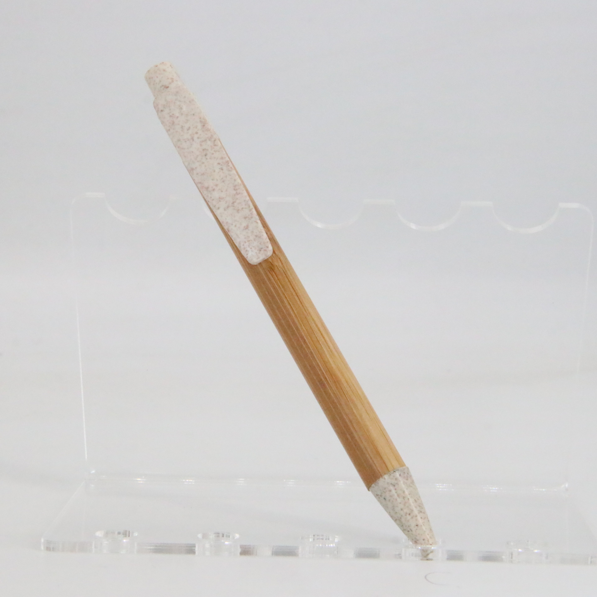 Empuje Bullet recarga de bambú pluma accesorios de protección del medio ambiente material degradable Oficina Escuela suministros fábrica al por mayor