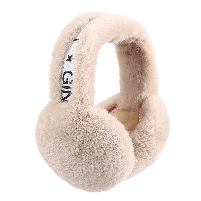 El otoño y el invierno de la nueva navidad orejeras de felpa de las mujeres caliente lindo orejeras a prueba de frío a prueba de viento plegable anti-congelación orejeras bolsa
