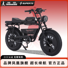 凤凰SUPER73新国标复古潮流代步减震山地越野男女电动助力自行车