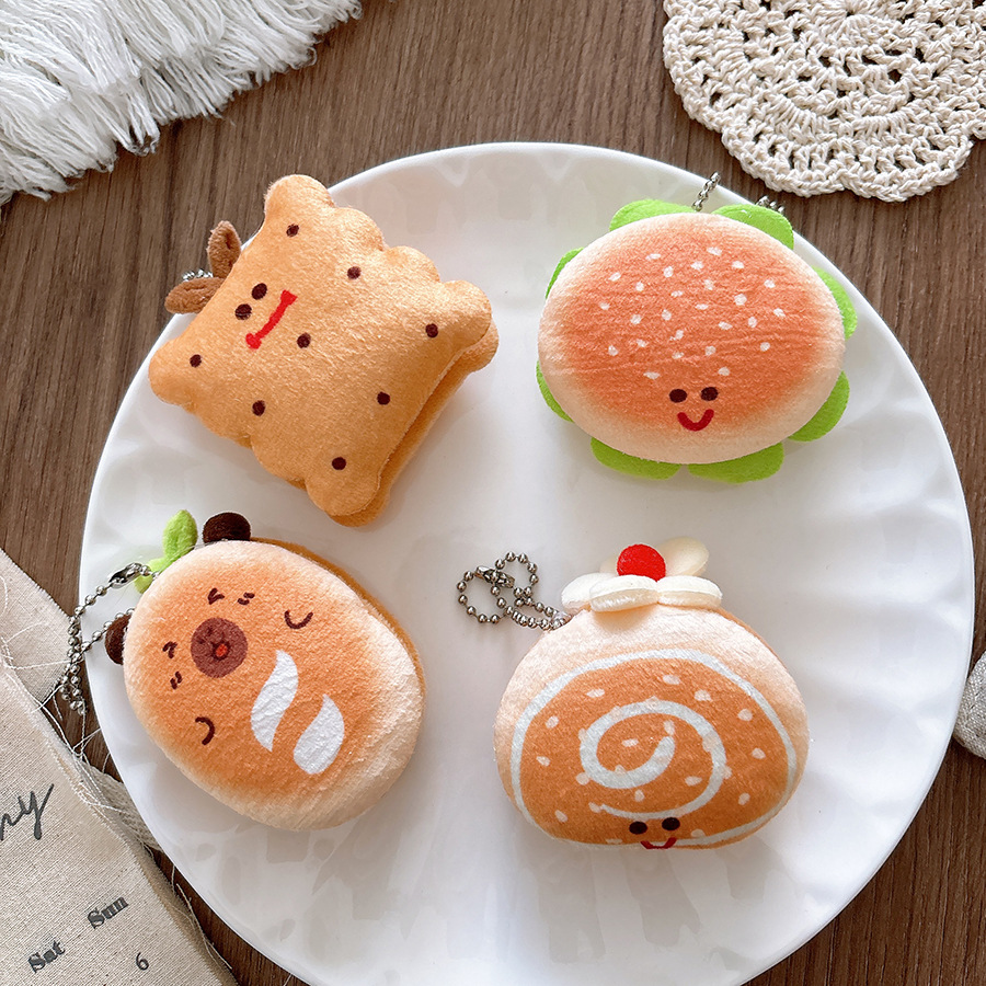 18g Weight Hair Clip Hair Accessories Type pendant Quantity Anniversary Occasion Hamburger Pattern All Seasons Season Kid'S Gender Casual, Cute, Sweet Style Casual Cute Sweet Kid'S Hamburger Cloth Hair Clip 3