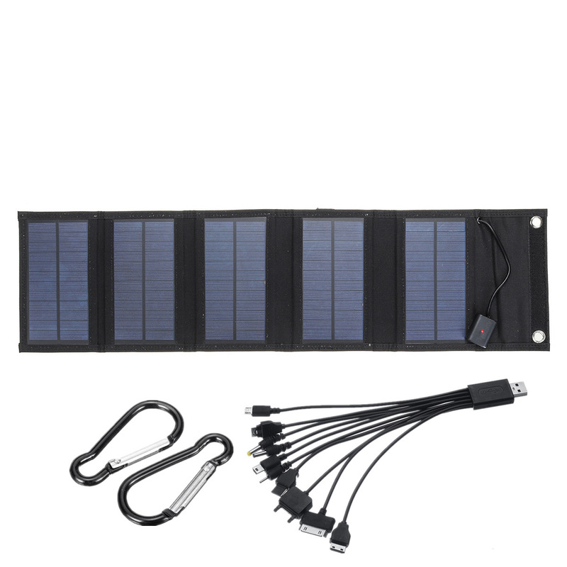 USB port outdoor solar panel mobile power portable folding solar panel assembly