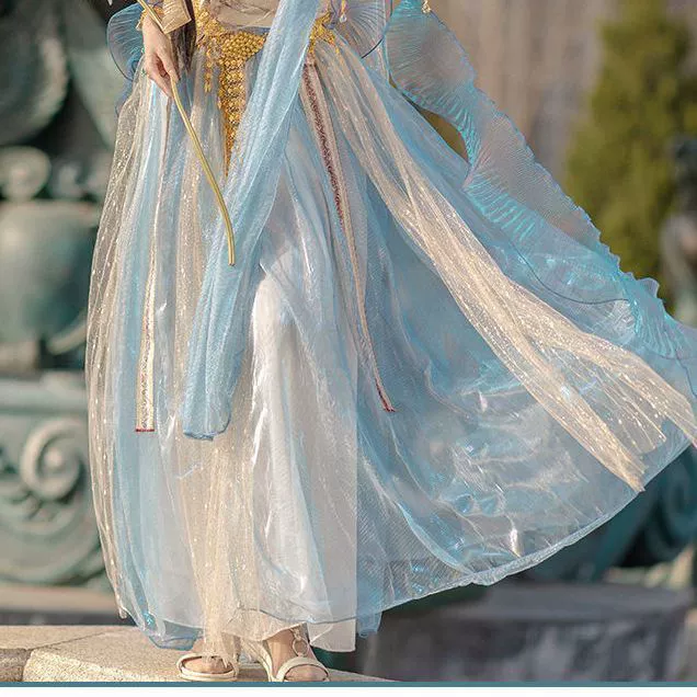 Китайские элементы улучшили династию Хань Западные регионы Дуньхуань Фэйтиан экзотические костюмы Индийская танцовщица другая вышивка династии Хань