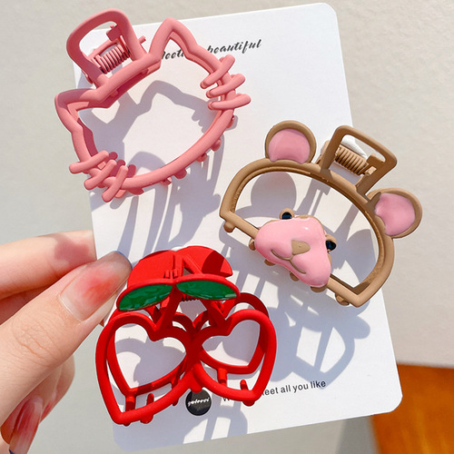 Children's small grabber female cute baby hairpin on the back of the head 2024 Internet celebrity new hair clip headband hairpin