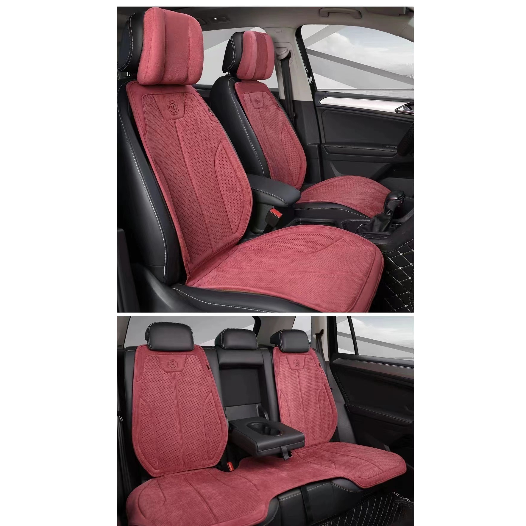 Rams Latex Car, Universal Seat cushion, seat cover - red