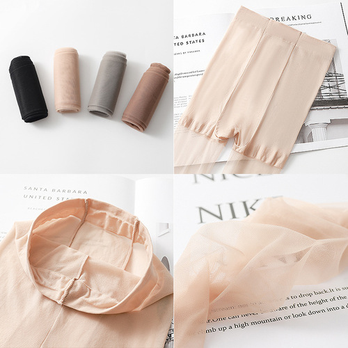 Pineapple stockings women's thin anti-snatch spring and summer ultra-thin invisible dark flesh-colored light leg artifact large size pantyhose