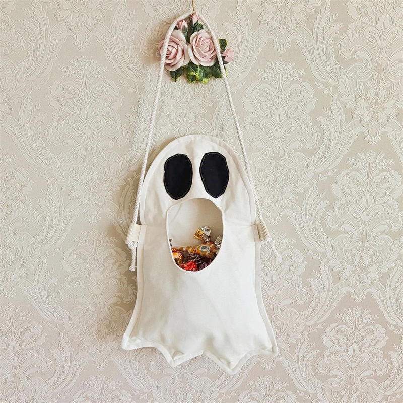 万圣节幽灵鬼袋Halloween Ghost Bag PatternDIY儿童讨糖果收纳袋|undefined