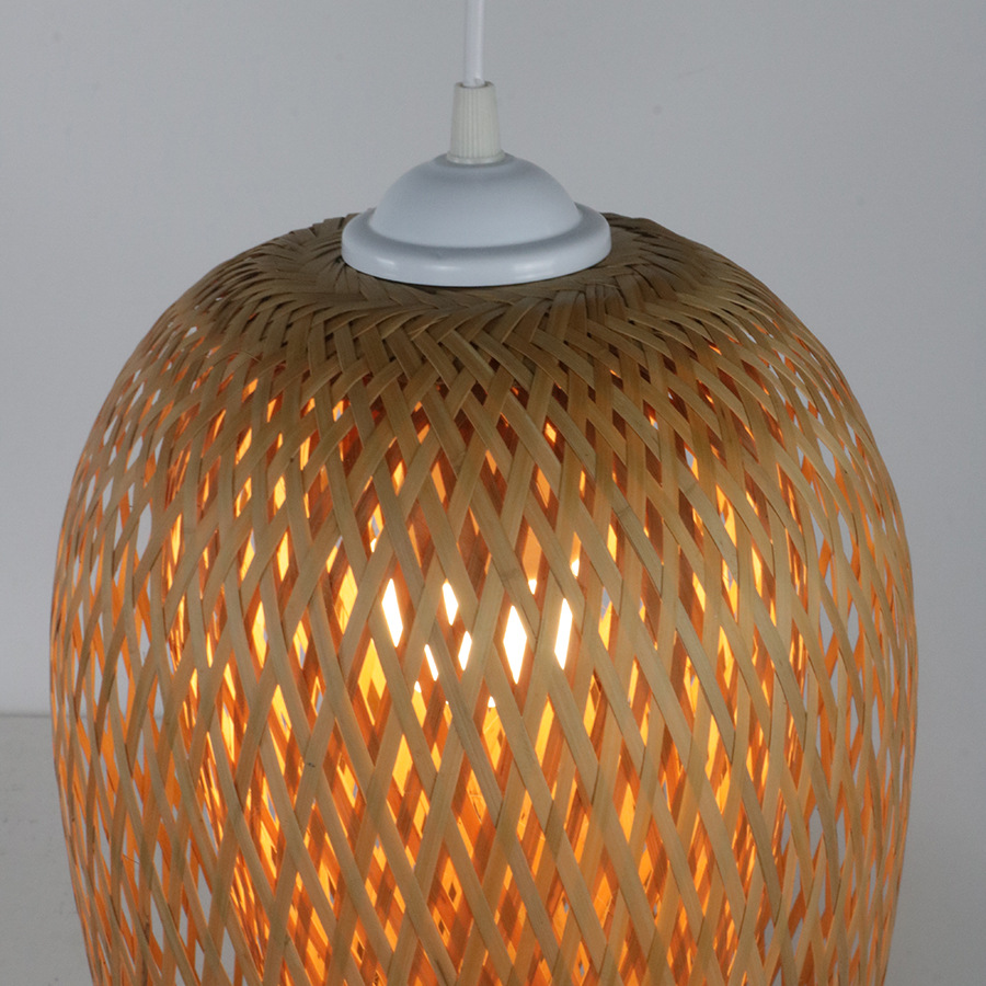 De estilo japonés linterna de bambú de estilo chino cama retro y desayuno puesto de té olla caliente restaurante Inn Bambú de bambú araña de