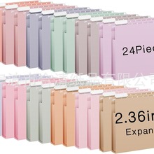 马尼拉彩色悬挂文件夹扩展宽底亚马逊办公彩色悬挂文件夹