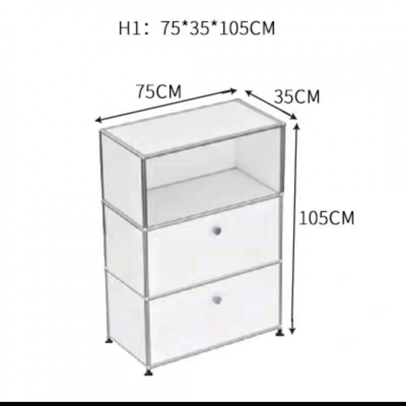 화이트 F 스타일 단일 세트 캐비닛 75*35*105