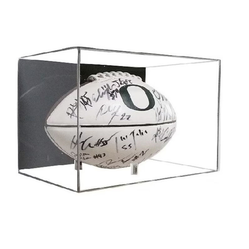 高档透明橄榄球挂壁式防尘罩汽车模型展示摆件足球排球陈列支架