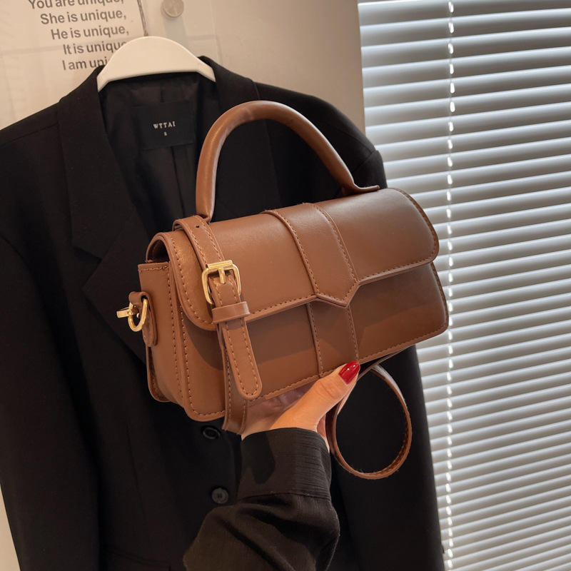 Retro Üslubda Kiçik Kvadrat Çanta - Çiyin və Çarpaz Asma