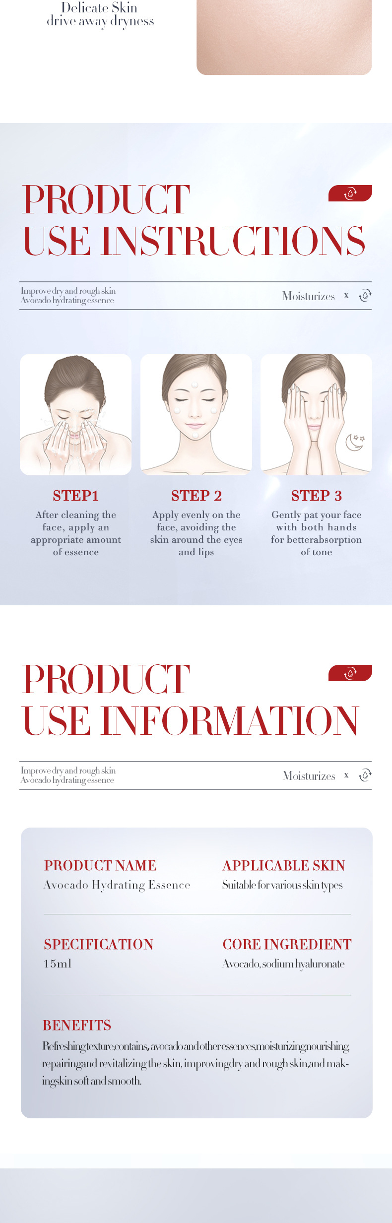 SADOER All English Fruit Flavor essence Liquid Moisturizes and refines pores to improve acne marks_voghion.com