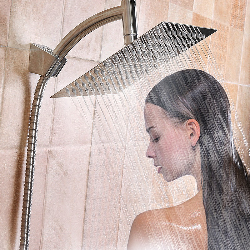 201 stainless steel shower head, overhead spray, pressurized bathroom shower head, shower set, household shower head undefined
