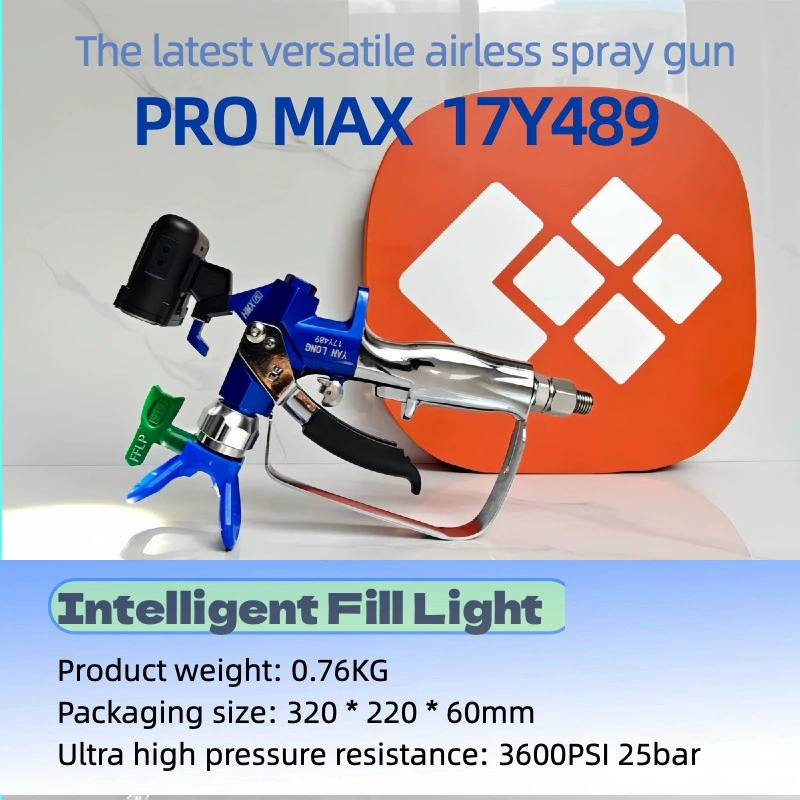 Новая модель G5 17Y489 — безвоздушный распылитель высокого давления с быстросъемным игольчатым подшипниковым соединением, гибкий и удобный в использовании для различных красок и покрытий.