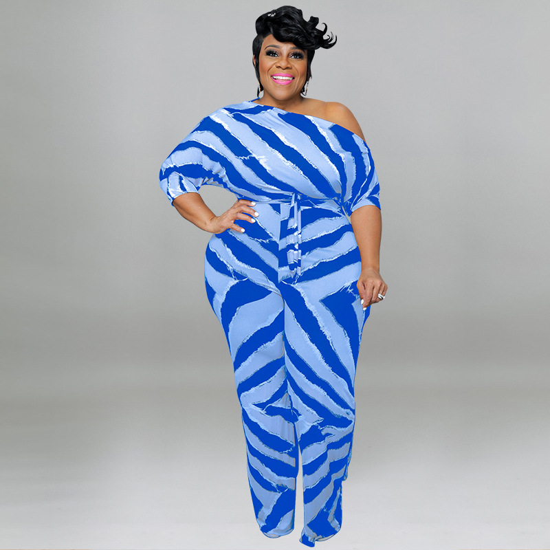 Women's Clothing Plus Size Women's Sexy Off-Shoulder Jumpsuit Long Sleeve For Formal & Casual For Women Plus Size_ecoleips.com